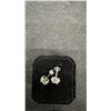 Image 6 : 1.0 Carat Each Simulated Diamond CZ Halo Stud Earrings in 925 Sterling Silver with White Gold