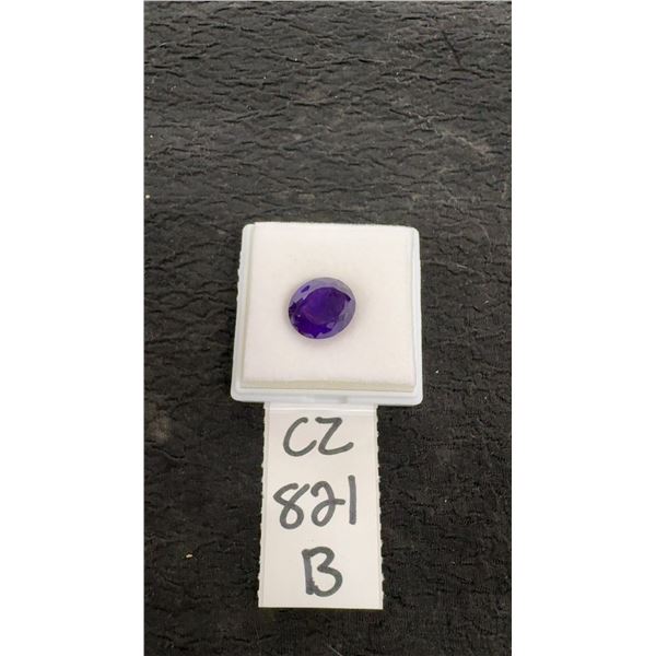 10.5 Carat Natural Royal Amethyst Untreated Oval Cut Gemstone, 12.5 x 14.5 Millimeters