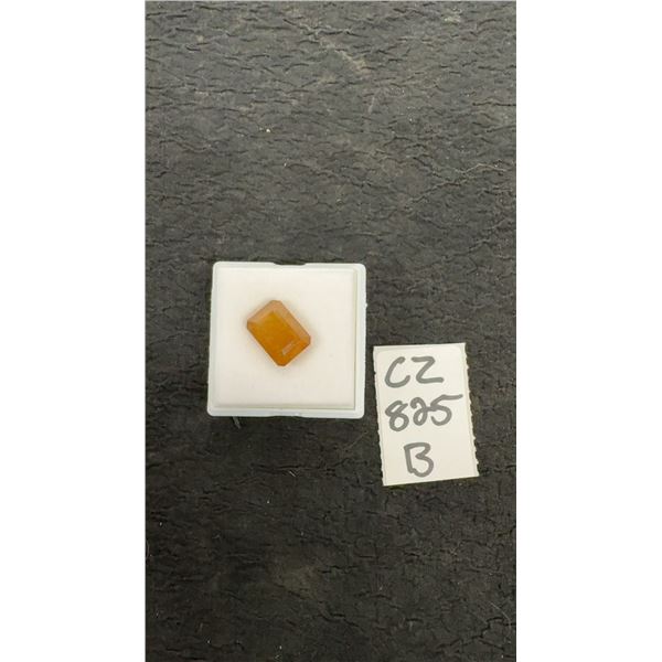 16.0 Carat Natural Yellow Sapphire Untreated Emerald Cut 10.8 x 14.7 mm