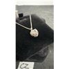 Image 3 : 1.5 Carat Heart Cut CZ Halo Necklace Adjustable Chain, 16"-18" in 925 Sterling Silver with White