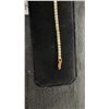 Image 3 : 18K Gold Plated 2.5mm Princess Cut Simulated Diamond CZ Tennis Bracelet 7" - 8"