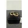 Image 2 : Platinum and 18K Gold Plated 34mm Triple Twisted Hoop Earrings