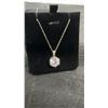 Image 2 : 5.0 Carat Simulated Diamond Solitaire Necklace in 925 Sterling Silver with White Gold Overlay