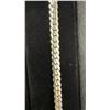 Image 2 : Platinum Plated 8.0mm Serpentine Necklace, 20" Long