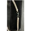 Image 3 : Platinum Plated 8.0mm Serpentine Necklace, 20" Long