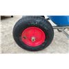 Image 2 : Poly Wheelbarrow w/Inflatable Rubber Tires