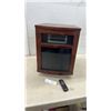 Image 1 : Omni GD9315BCW-NPJ 1500-Watt Infrared Quartz Heater with Wood Cabinet and Remote
