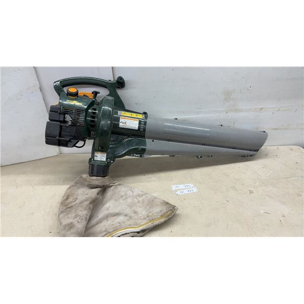Yard Works 65-357C Gas-Powered 2-Stroke Leaf Blower Vacuum with Collection Bag