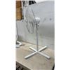 Image 2 : Facto FIE 934 White Pedestal Stand Fan & Disassembled Fan