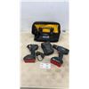 Image 1 : Bosch 18v Drill and Impact, 2 Batteries, Charger and DeWalt Bag