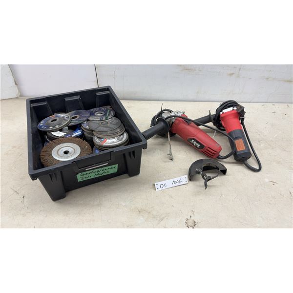 Skil and Franklin Angle Grinders with Grinding Discs and More