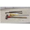 Image 1 : Sledge Hammer, Paint Mixer Attachment, 2 Pry Bars