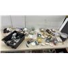 Image 1 : Assorted Electrical Supplies, Junction Boxes, Outlets, Switches, Light Bulbs, Trailer Plug and More