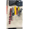 Image 6 : Craftsman Router with Bosch Bag, Router Bits, Hatchet, Pry Bars, Utility Knives, and More