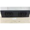 Image 1 : Alpine Dual Speaker Enclosure with Full-Range Coaxial Speakers and Metal Grilles 8 1/4 x 33 x 6