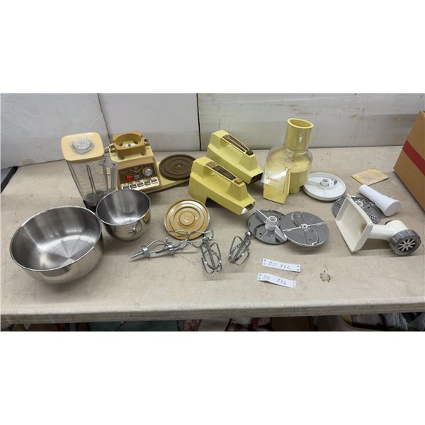 Oster Imperial Kitchen Center with Mixing Bowls, Beaters, Food Processor Attachments, and More