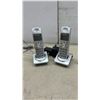 Image 2 : Panasonic DECT 6.0 Cordless Phone System with Answering Machine, Three Handsets, and Cradles