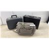 Image 1 : Eaton Birkdale Fly-Lyte Hard-Shell Vanity Case, Black Briefcase, and Air Canada Bag