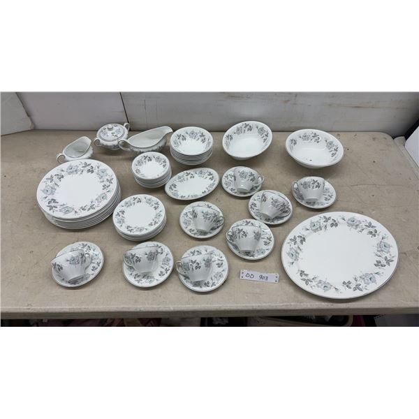 Snowhite Johnson Bros Dinnerware Set, Made in England, 54 Pieces
