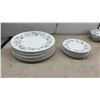 Image 2 : Snowhite Johnson Bros Dinnerware Set, Made in England, 54 Pieces
