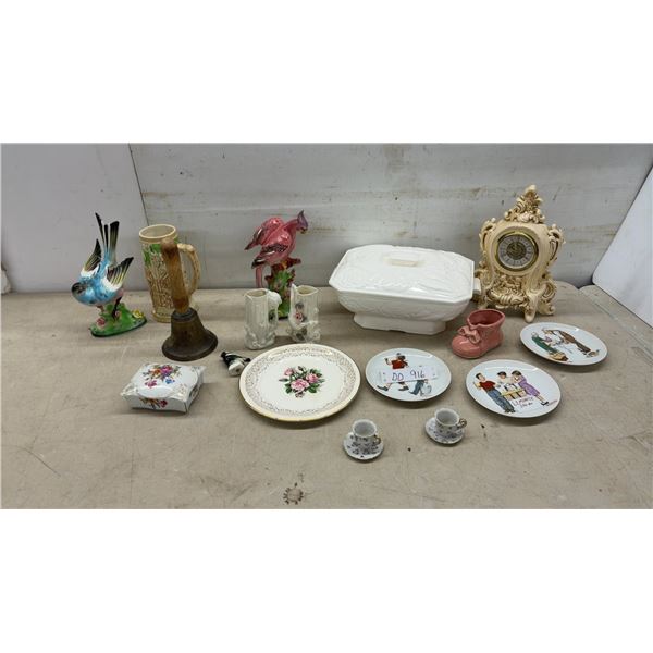 Rococo-Style Cream Resin Mantel Clock with Gold-Tone Face and Roman Numerals, Electric Ceramic