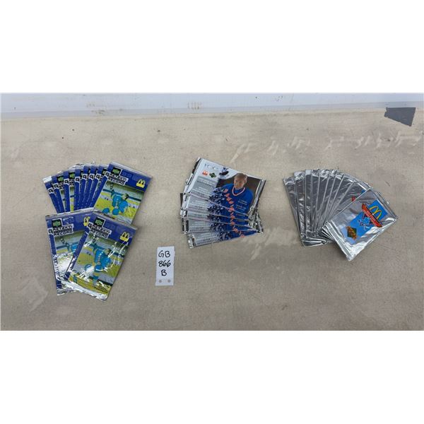 McDonald's Hockey Card Packs: 10 x 1991 All Stars, 5 x 1997 Ice Gretzky, and 10 x 1999 Gretzky