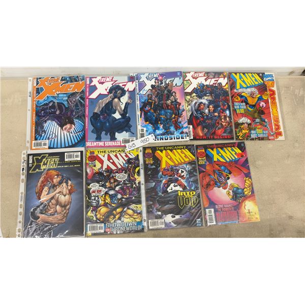 X-Men Comics Lot: 1997 Annual, Uncanny #341, 342, 344, 394, and X-Treme #001, 002, 004, 006