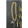Image 2 : Gold-Tone Chain Link Necklaces, Rhinestone Bracelets, Mother-Of-Pearl Earrings, and More