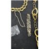 Image 5 : Gold-Tone Chain Link Necklaces, Rhinestone Bracelets, Mother-Of-Pearl Earrings, and More