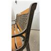 Image 10 : Ducks Unlimited Cast Iron and Wood Ducks Unlimited Garden Bench with Duck Motif and Matching Table