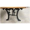 Image 13 : Ducks Unlimited Cast Iron and Wood Ducks Unlimited Garden Bench with Duck Motif and Matching Table