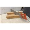 Image 2 : Rockwell 12V Cordless Drill, Sandvik 318 Miter Box with Back Saw, Bow Saw, Shears, and More