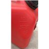 Image 3 : Two Red Plastic Gasoline Cans, 5.3 Gallon and 2 1/2 Gallon with Spouts
