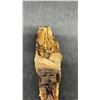 Image 10 : Set of Three Carved Wooden Face Sculptures on Natural Driftwood, Largest 12"