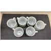 Image 2 : Direct Connection Chrysler Corporation Milk Glass Coffee Mugs, Set of Six