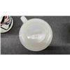 Image 6 : Direct Connection Chrysler Corporation Milk Glass Coffee Mugs, Set of Six