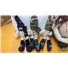 Image 2 : Collection of Decorative Fabric Snowman Dolls with Knitted Hats and Scarves and More