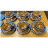 Image 2 : Japanese Lusterware Tea Sets with Cups, Saucers, Plates, Teapots, Creamers, and More