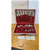 Image 1 : Wm. Rogers Remembrance Silver-Plated 44-Piece Flatware Set with Presentation Case