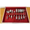 Image 3 : Wm. Rogers Remembrance Silver-Plated 44-Piece Flatware Set with Presentation Case