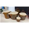 Image 2 : Chalet Style Glass, Sugar, Egg and Creamers Ceramic Cups and More
