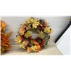 Image 4 : 4. Fall Artificial Maple Leaf Wreaths with Grapevine Wreath Bases, Largest 18" Diameter