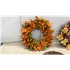 Image 5 : 4. Fall Artificial Maple Leaf Wreaths with Grapevine Wreath Bases, Largest 18" Diameter