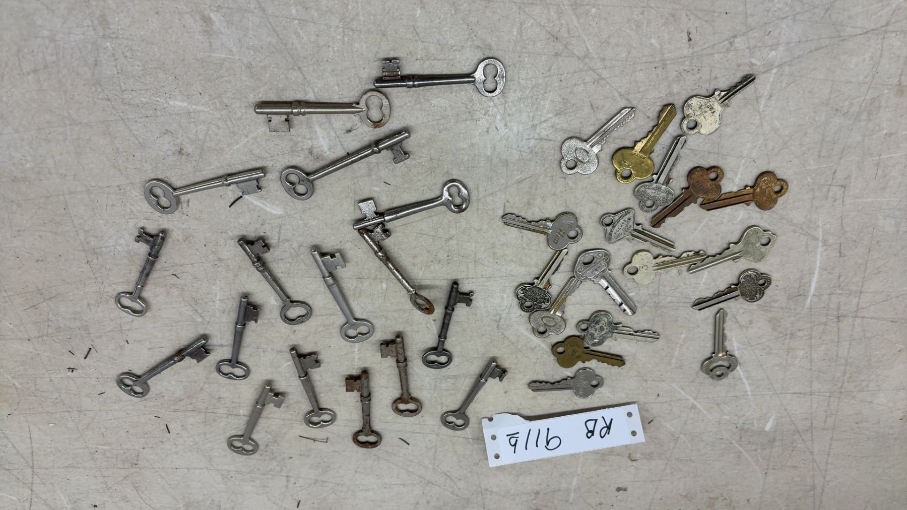 Assorted Vintage Keys Including Corbin, Skeleton Keys, and More ...