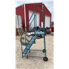 Image 4 : Six-Step Rolling Warehouse Ladder with Perforated Steps and Handrails 86" Total Height
