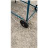 Image 5 : Six-Step Rolling Warehouse Ladder with Perforated Steps and Handrails 86" Total Height