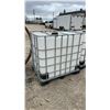Image 1 : IBC Tote Tank, 1000 Liter Capacity, with Steel Cage Frame, Valve and Pallet Base