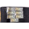 Image 1 : 7 Uncirculated 1973 Canadian $1 Bill with Consecutive Serial No.'S