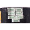 Image 2 : 7 Uncirculated 1973 Canadian $1 Bill with Consecutive Serial No.'S