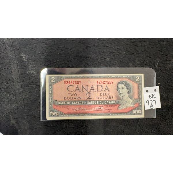 1954 Canada $2 Bill